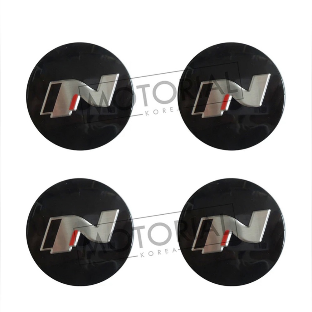 Set of 4 Hyundai Elantra, Kona, Sonata, Tucson Black OEM Center Cap
